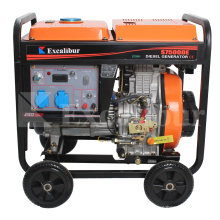 New model S6500DE3 5KVA 5KW open portable type three phase single cylinder diesel generator price